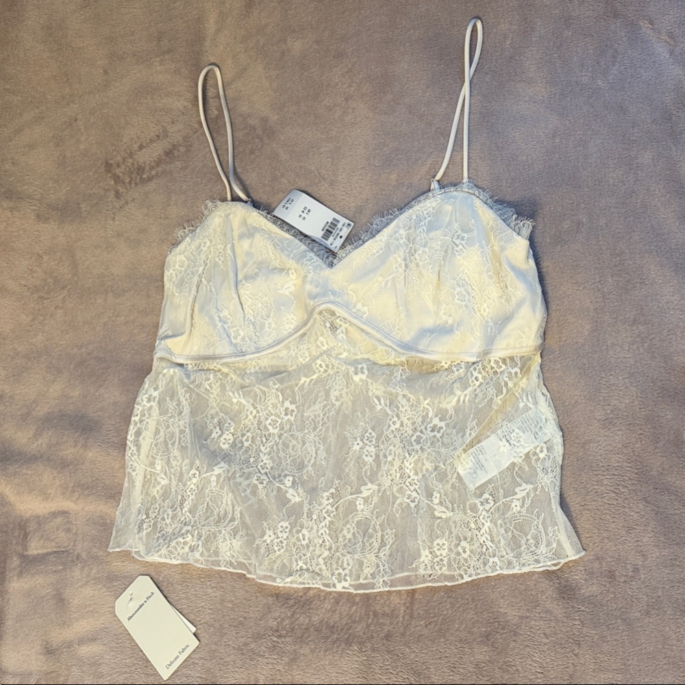 Abercrombie & Fitch White Lace Camisole